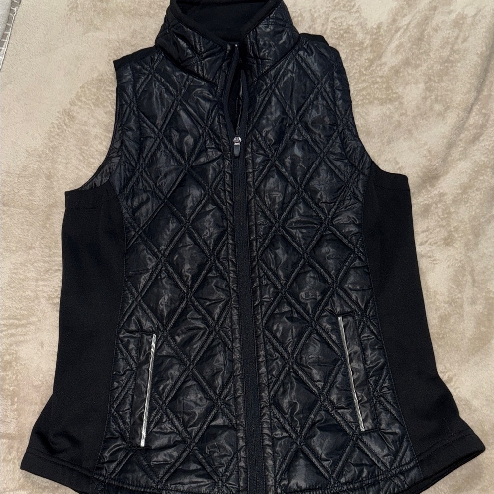 Women's Quilted Black Performance Vest